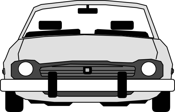 600x384 Car Front View Clip Art Free Vector In Open Office Drawing - Car Front View Drawing