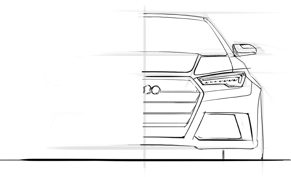 950x578 How To Draw Cars Front View - Car Front View Drawing