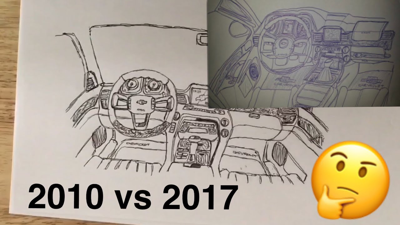 1280x720 Draw It Again Challenge - Car Interior Drawing