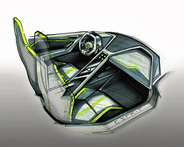 600x480 sports car interior on behance - Car Interior Drawing