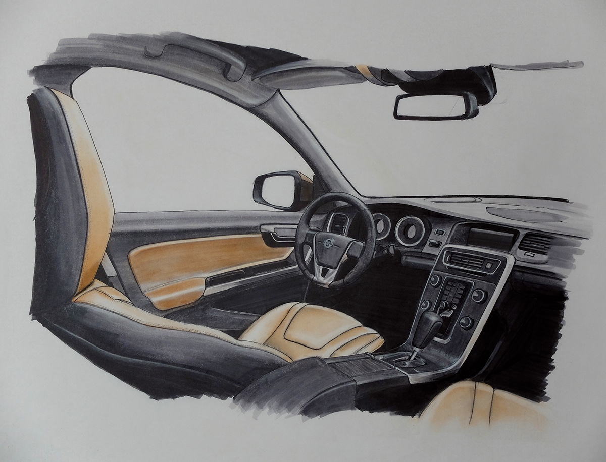 Car Interior Drawing at Explore collection of Car