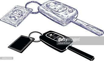342x200 car keys stock vectors - Car Key Drawing