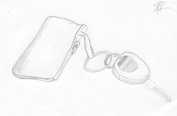 600x393 Car Key Pencil On Paper Tomorrow I Start Traveling - Car Key Drawing