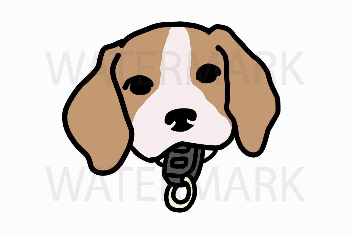 1200x800 beagle taking car key - Car Key Drawing