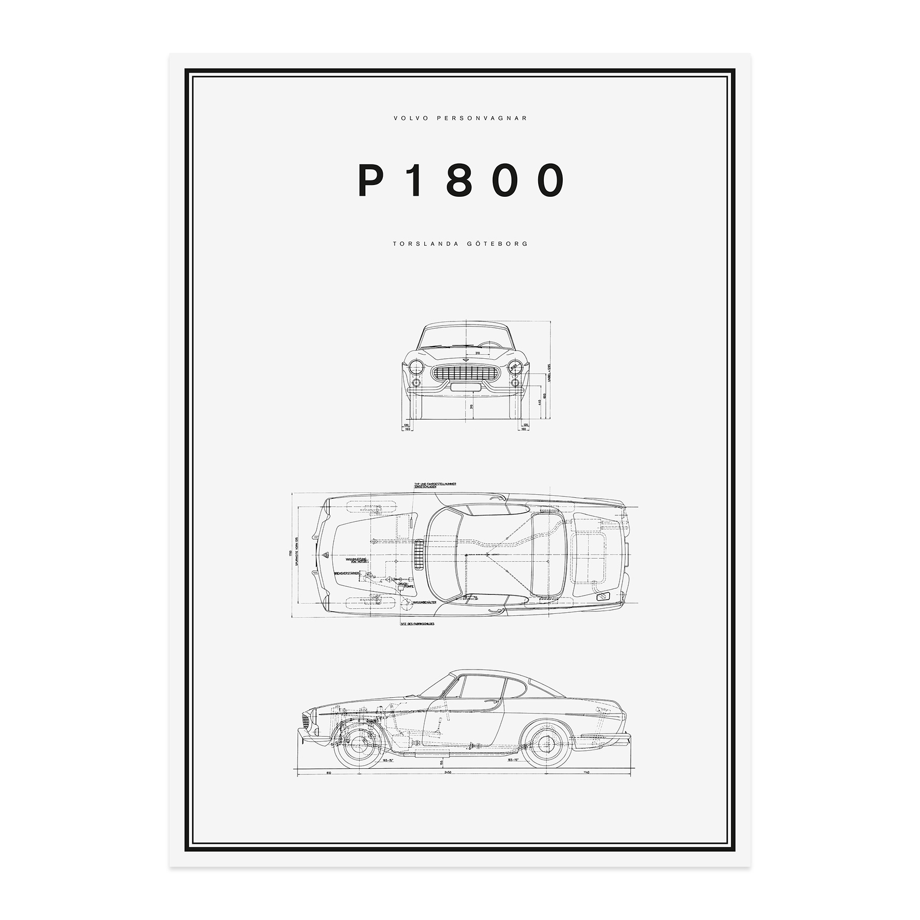1800x1800 volvo car lifestyle collection shop line drawing poster - Car Line Drawing
