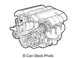 257x194 motor clip art vector and illustration motor clipart - Car Motor Drawing