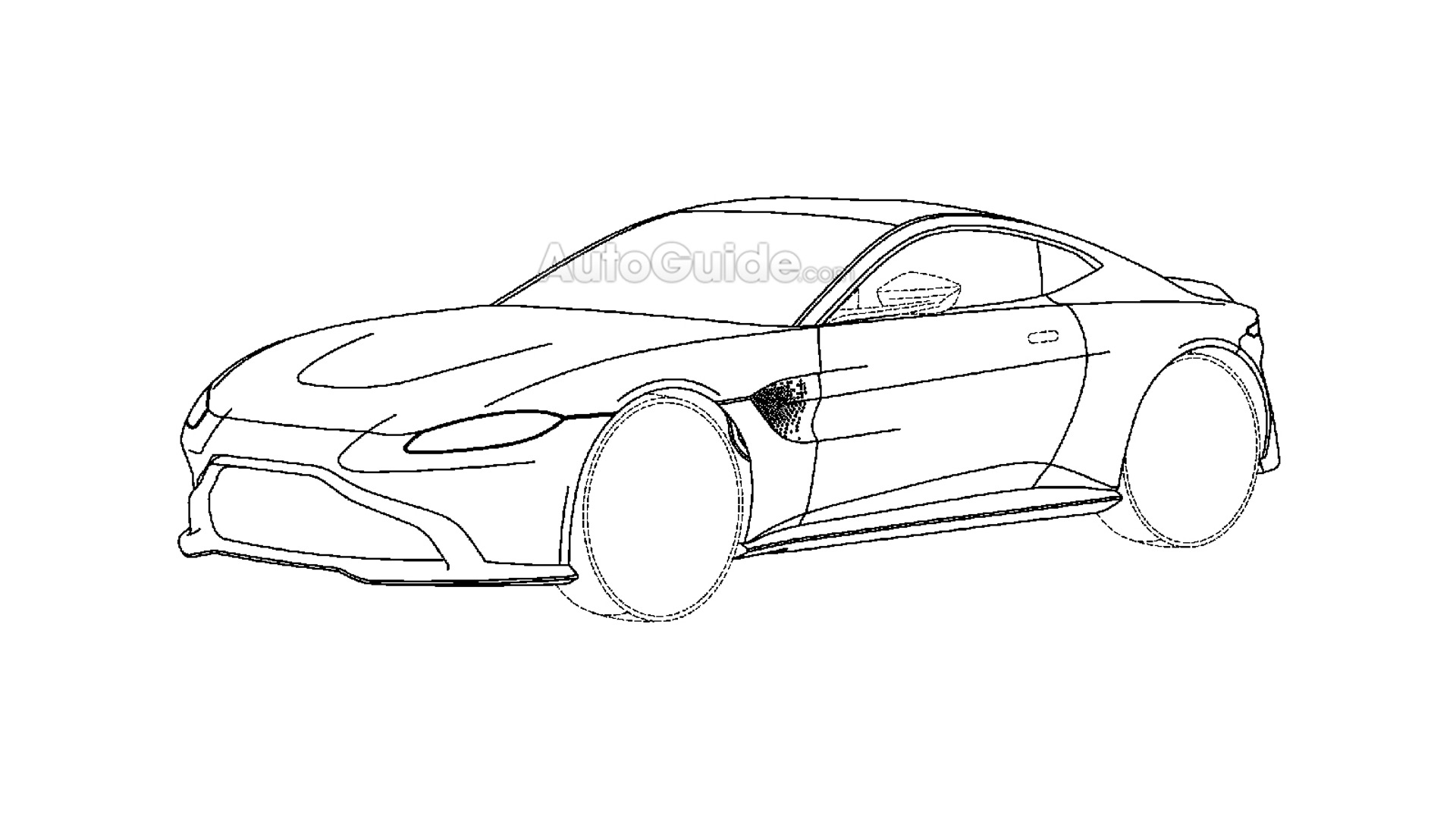 1920x1080 new aston martin vantage revealed in patent drawings - Car Motor Drawing