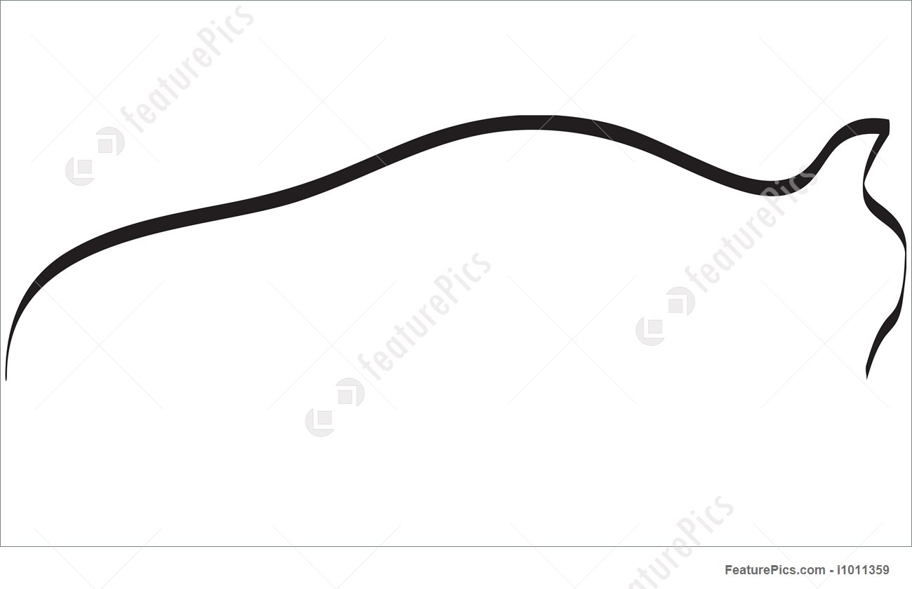 1300x840 Illustration Of Sports Car Outline Logo - Car Outline Drawing