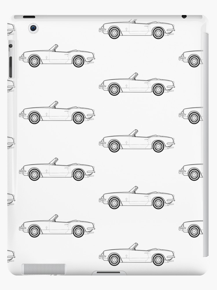 750x1000 triumph spitfire classic car outline drawing ipad cases - Car Outline Drawing