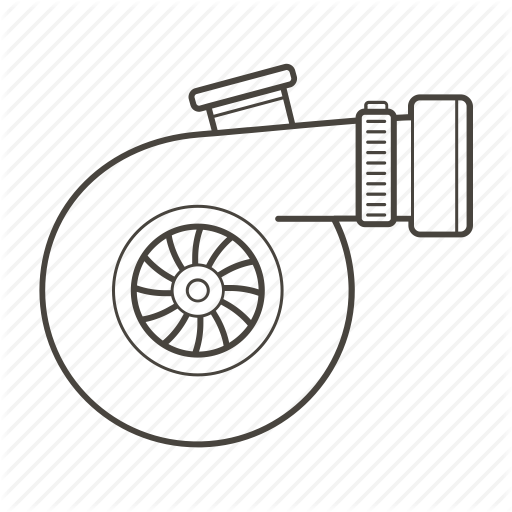 512x512 Car, Car Parts, Part, Performance, Turbine, Turbo, Vehicle Icon - Car Parts Drawing