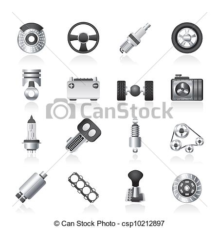 450x470 Different Kind Of Car Parts Icons - Car Parts Drawing