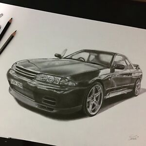 300x300 Personalised Car Pencil Drawing Art Gumtree Australia - Car Pencil Drawing