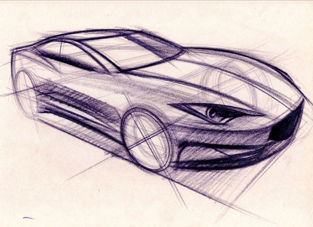 1024x745 Car Perspective Drawing Arts, Crafts Diy Car Drawings - Car Perspective Drawing