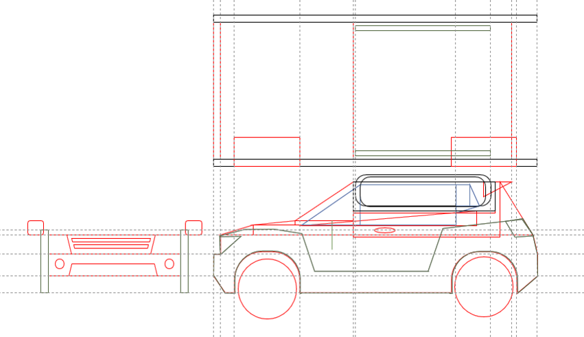 851x491 Drawing In Cars Powerpointy - Car Profile Drawings
