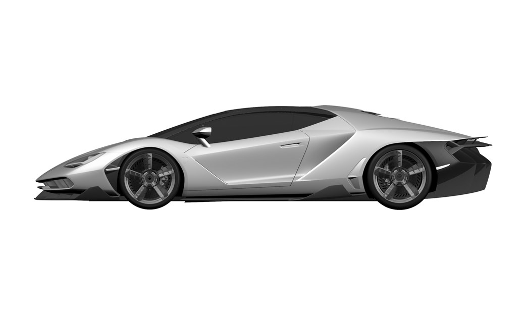 1040x624 Lamborghini Centenario Pictures Leaked Car Magazine - Car Profile Drawings