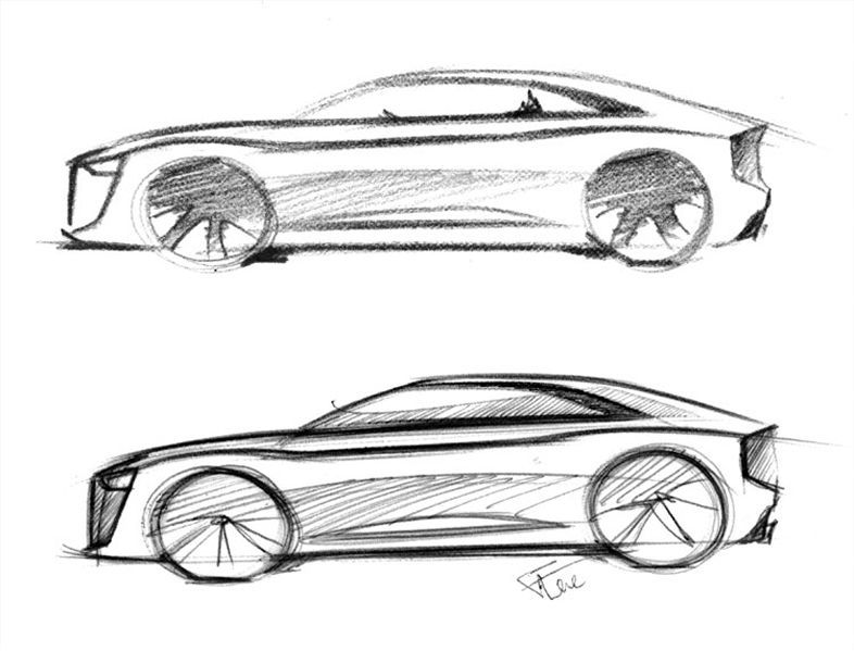 786x599 Car - Car Profile Drawings