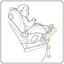 220x220 Kneeguard Kids Car Seat Foot Rest For Children - Car Seat Drawing
