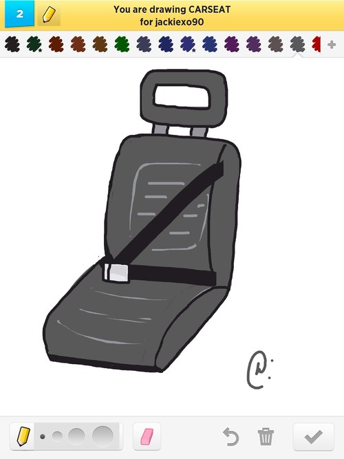 500x667 Carseat Drawings - Car Seat Drawing