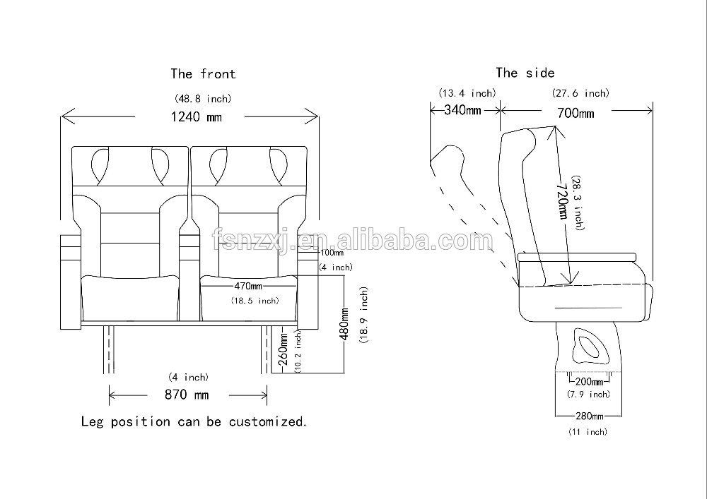 1000x707 Sprintere Car Seat With Foot Table And Footrest - Car Seat Drawing