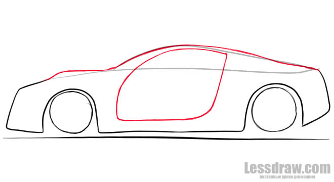 660x360 How To Draw A Car Side View - Car Side Drawing