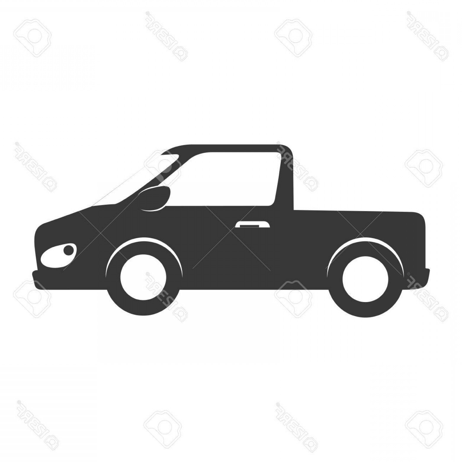1560x1560 photostock vector car side automobile transport icon pickup - Car Side Drawing
