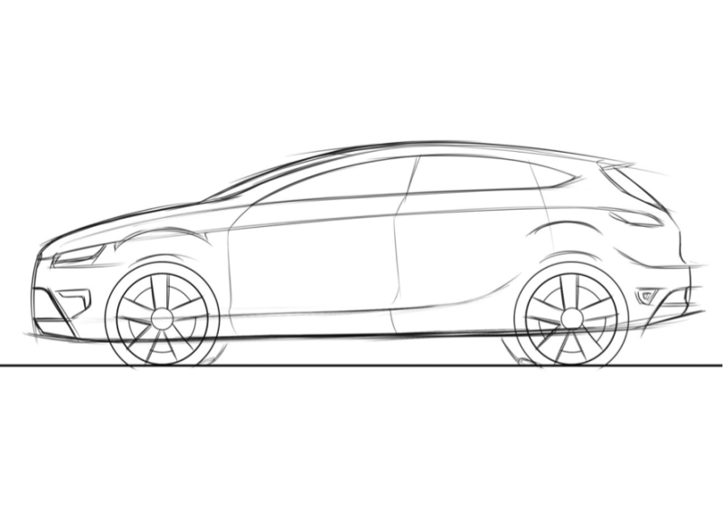 800x566 Q What Should I Be Careful With For Drawing Side View Sketch - Car Side Drawing
