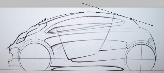 569x254 How To Create A Side View Concept Car - Car Side View Drawing