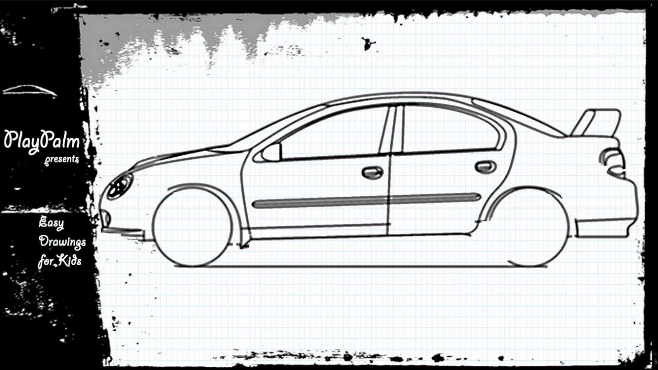 1280x720 How To Draw Sports Car - Car Side View Drawing