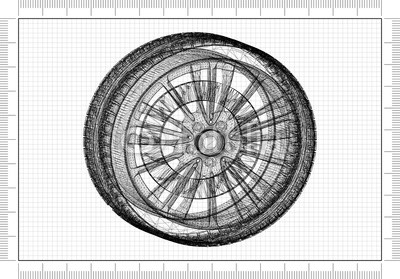 400x279 car tire and rim design - Car Tire Drawing