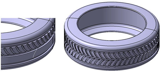 555x255 Modeling A Car Tire In Catia - Car Tire Drawing