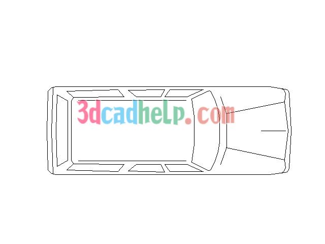 640x480 Car Top View Cad Drawing - Car Top View Drawing