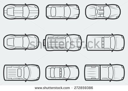 Car Top View Drawing at PaintingValley.com | Explore collection of Car ...