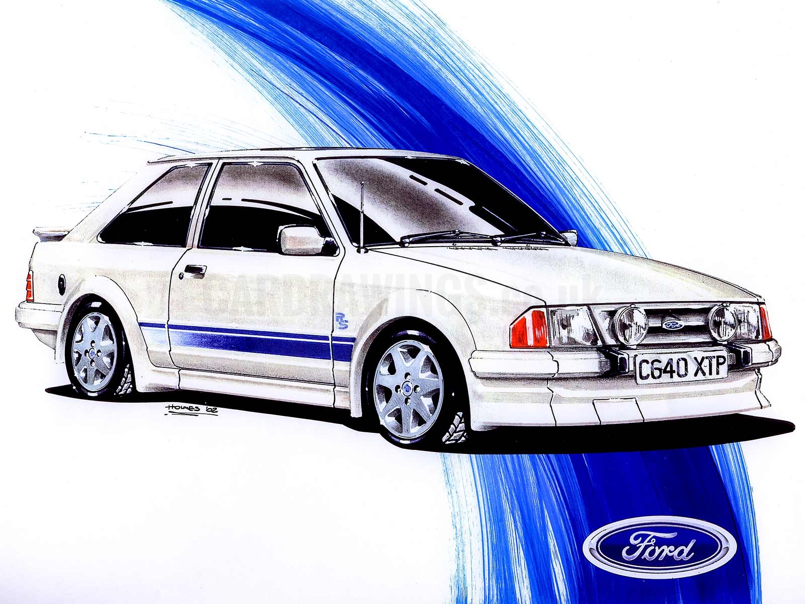 1600x1200 Car Drawings - Car Turbo Drawing