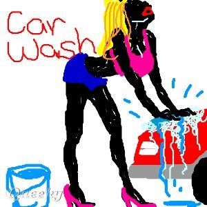 300x300 car wash a people speedpaint drawing - Car Wash Drawing