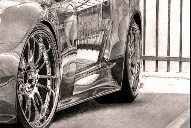 660x442 How To Draw Wheels - Car Wheel Drawing