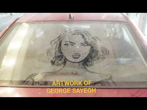 480x360 Dirty Car Art Unwashed Car Window Drawing - Car Window Drawing