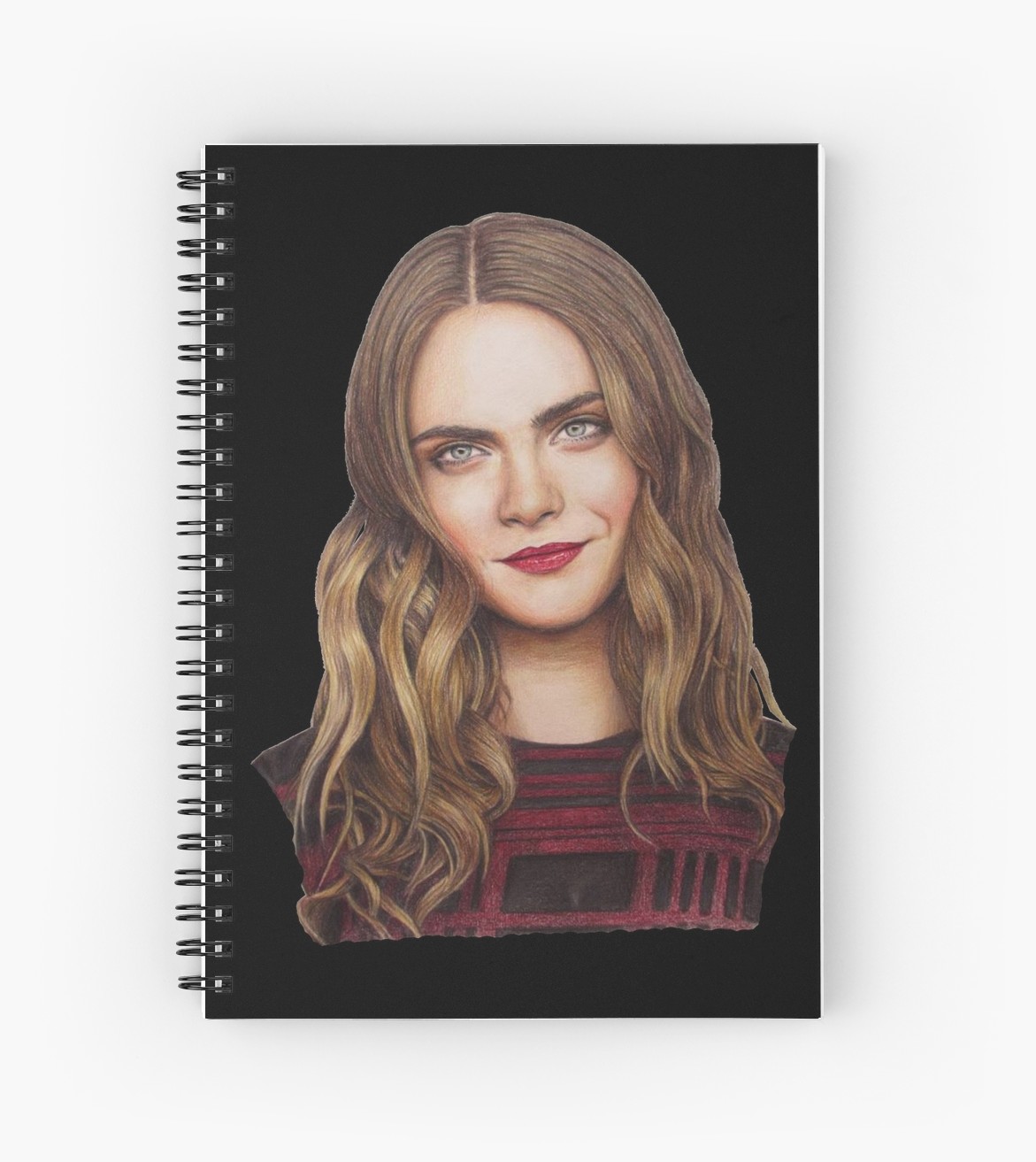 1171x1313 Cara Delevingne Drawing Spiral Notebooks - Cara Delevingne Drawing