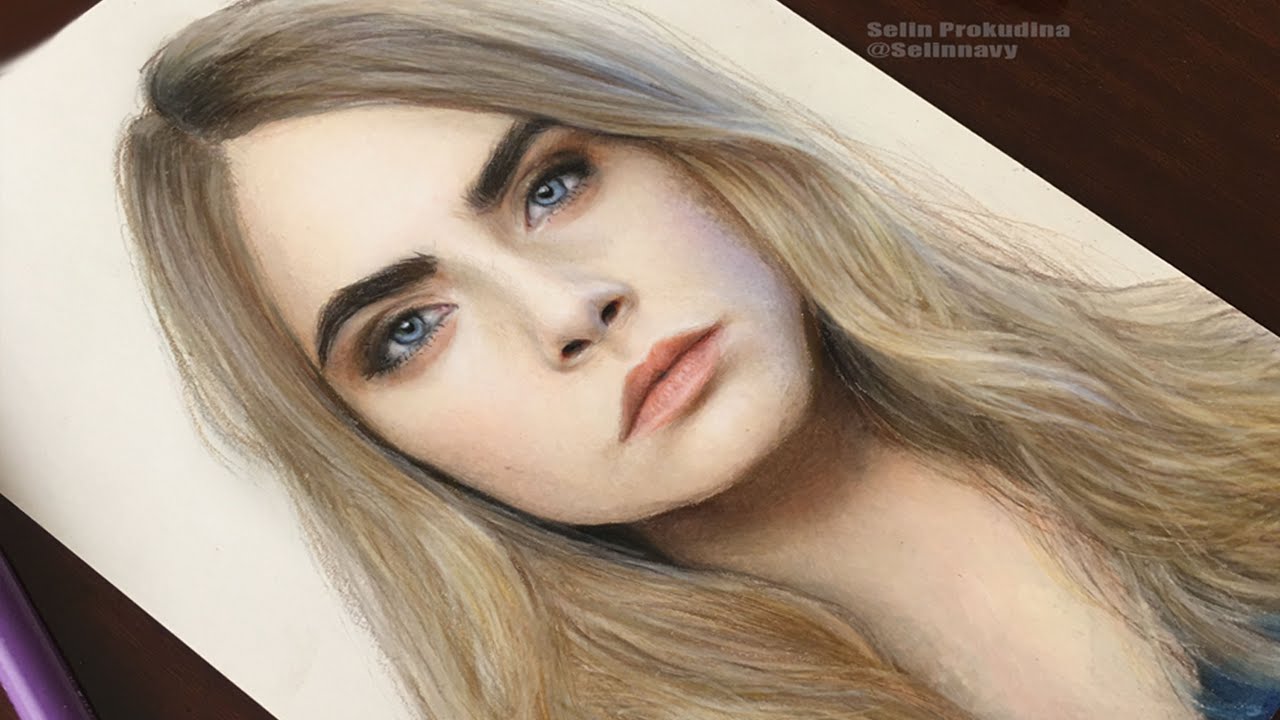 1280x720 Cara Delevingne Speed Drawing - Cara Delevingne Drawing