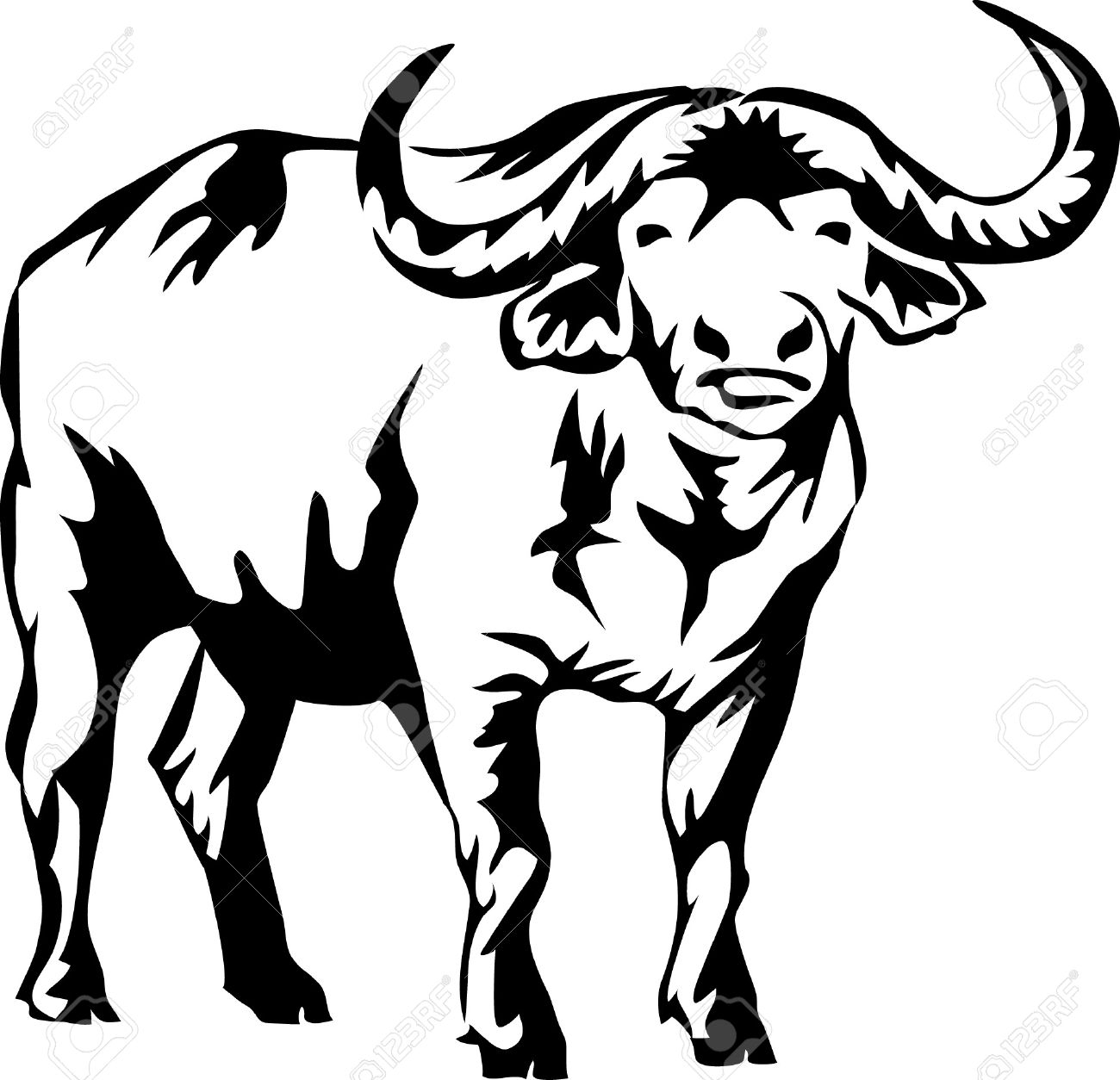 1300x1254 Collection Of Free Buffalo Drawing Tribal Download On Ui Ex - Carabao Drawing