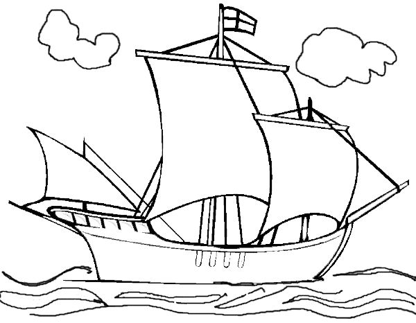 600x466 Caravel Clipart Animated - Caravel Drawing