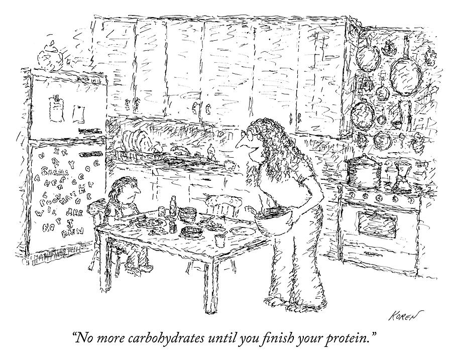 900x715 no more carbohydrates drawing - Carbohydrates Drawing