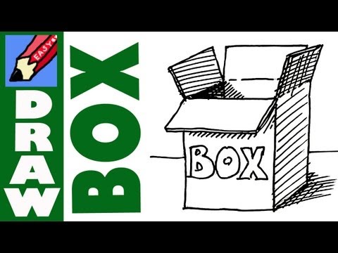 480x360 how to draw a cardboard box real easy shoo rayner - Cardboard Box Drawing