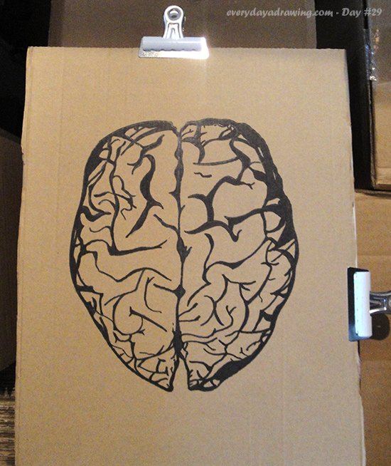 550x654 Day - Cardboard Drawing