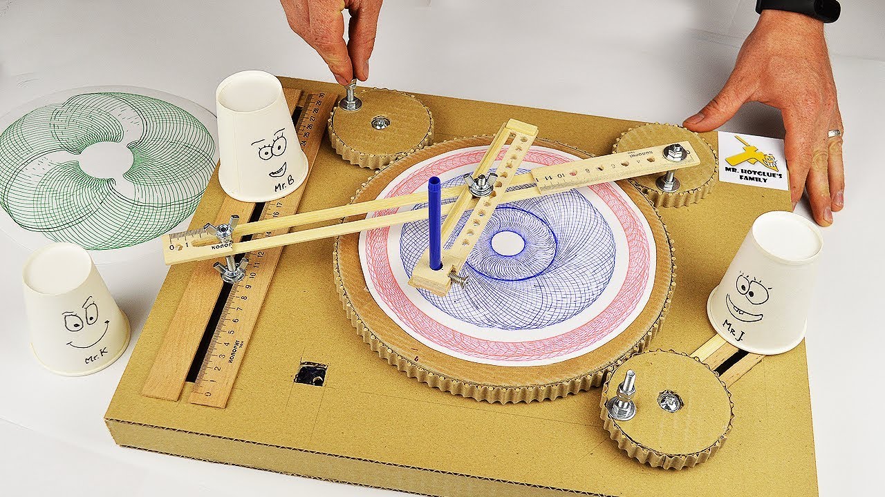 1280x720 how to make mini drawing machine from cardboard - Cardboard Drawing