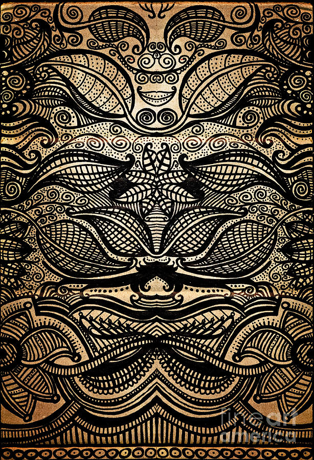 614x900 sharpie on cardboard drawing - Cardboard Drawing