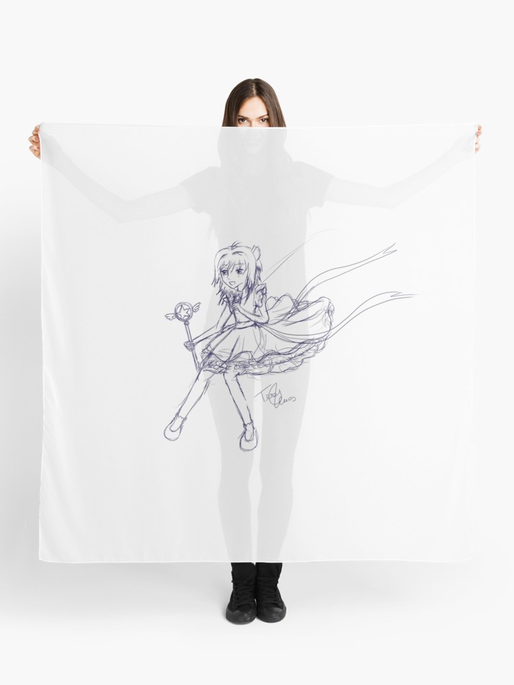 750x1000 Cardcaptor Sakura Sketch Drawing Scarf - Cardcaptor Sakura Drawing