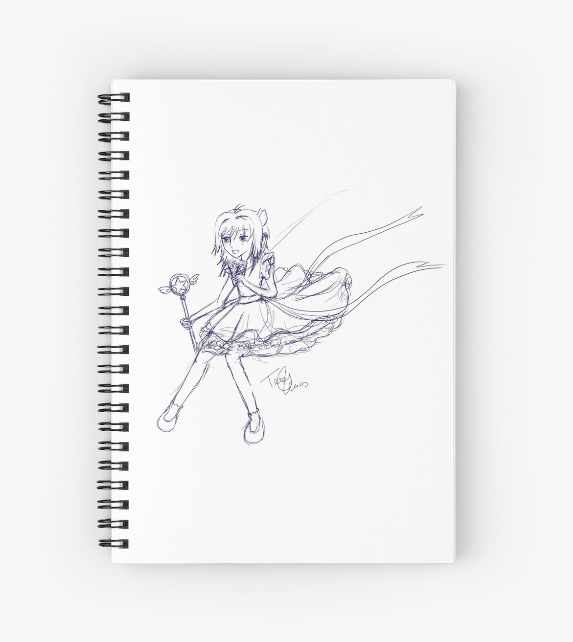 1171x1313 Cardcaptor Sakura Sketch Drawing Spiral Notebooks - Cardcaptor Sakura Drawing