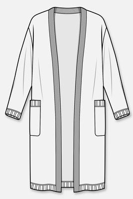 267x399 long cardigans fashion forecast - Cardigan Drawing
