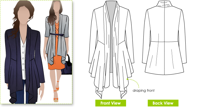709x369 stylearc nina cardigan - Cardigan Drawing