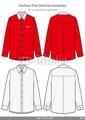 283x400 Long Sleeve Shirts Fashion Flat Technical Drawing Template Buy - Cardigan Technical Drawing
